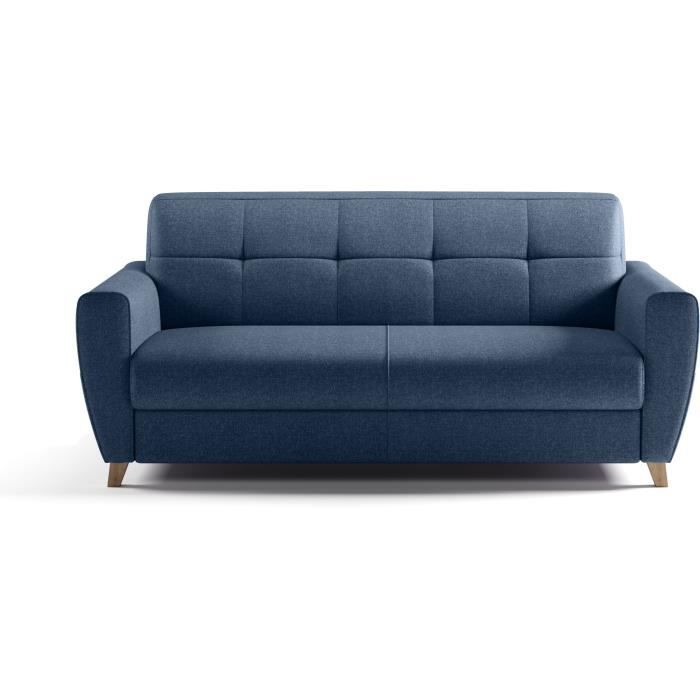 Produit similaire: Canapé convertible express 3 places SKY - Tissu Bleu - matelas 14cm - 192 x 100 x 88 cm