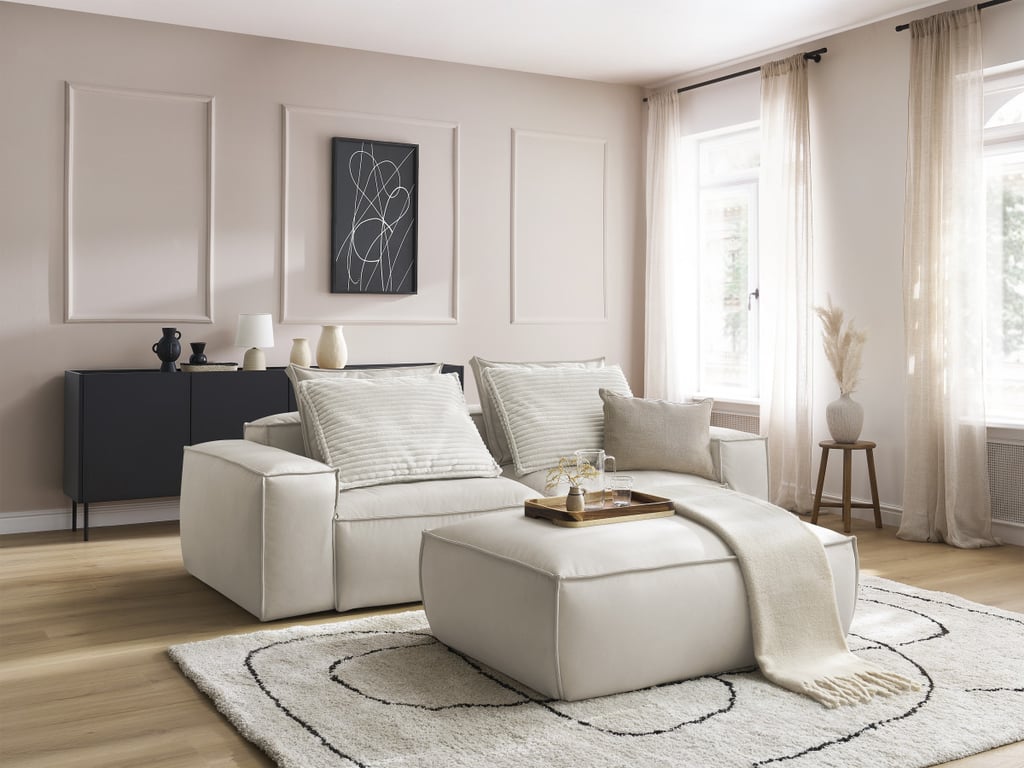Produit similaire: Boheme canapé droit fixe ultra moelleux 3 places cuir végan beige