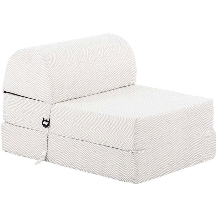 Chauffeuse en coton Chevron Gris