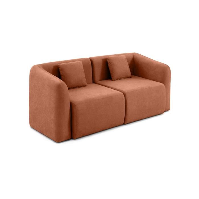 Produit similaire: Ikare - canapé modulable 2 places - en tissu - Terracotta
