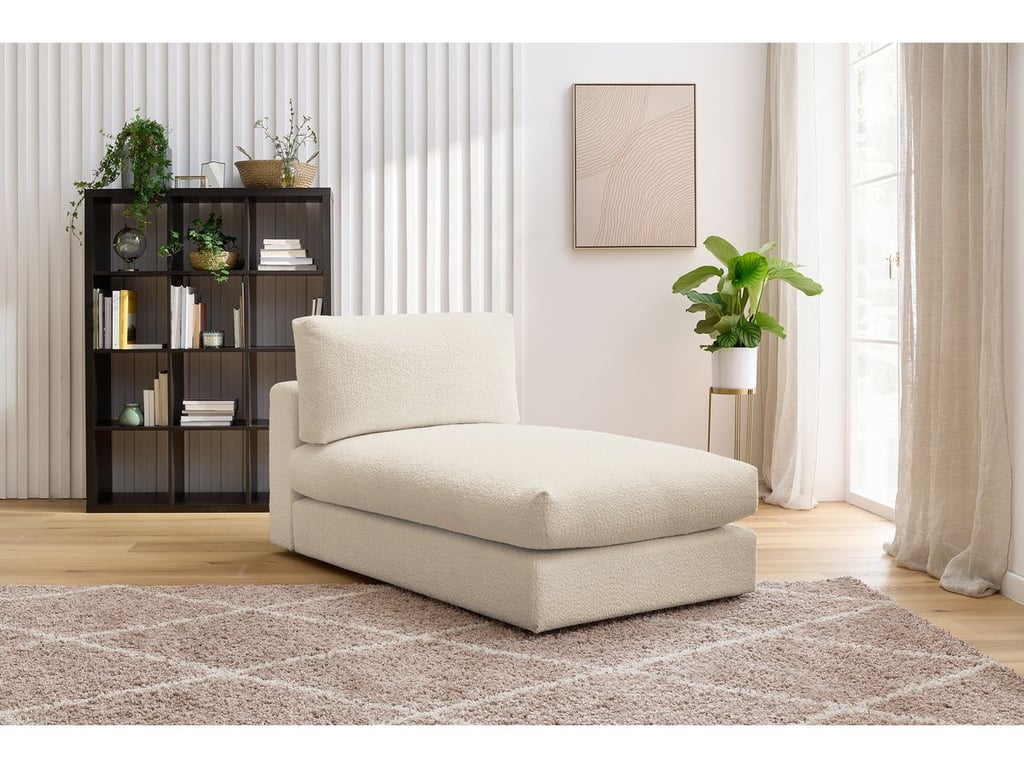 Produit similaire: Méridienne pour canapé modulable PARIS tissu bouclette beige BOBOCHIC 1 places