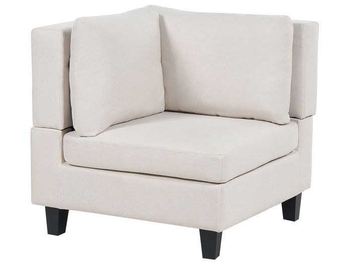 Module d'angle en tissu beige clair UNSTAD