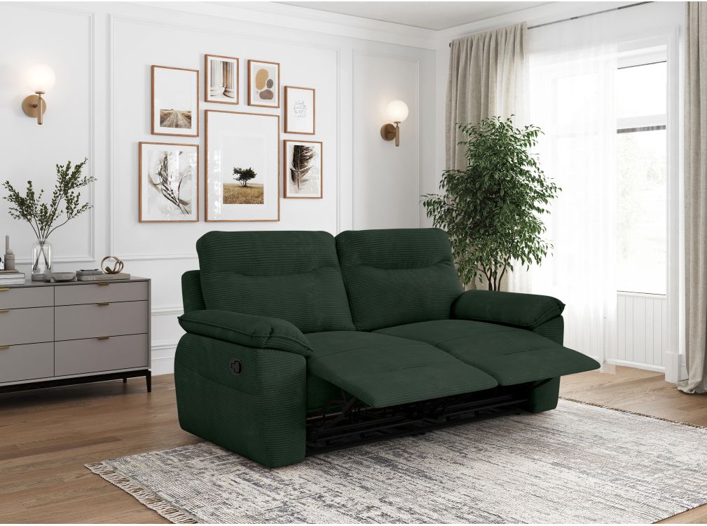 Produit similaire: Canapé de relaxation manuel ROSS 3 places en velours côtelé