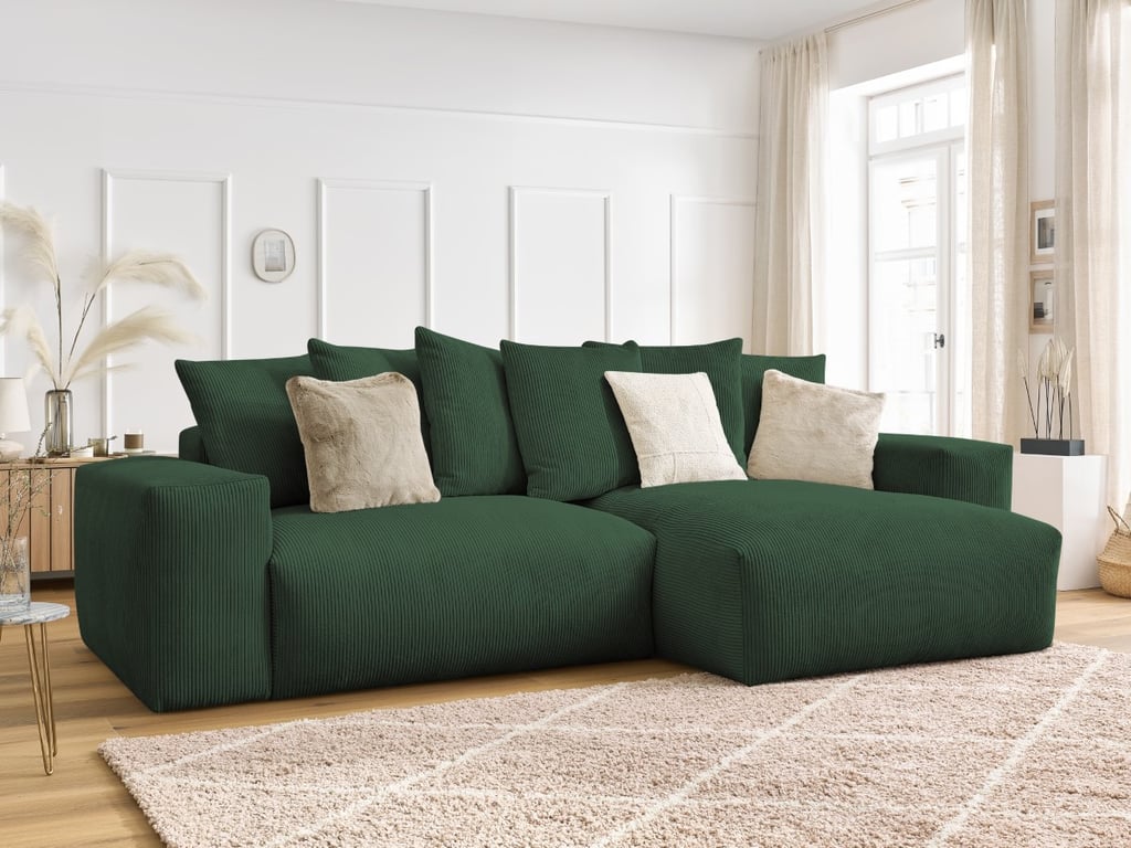 Produit similaire: Canapé d'angle réversible VOLTAIRE velours côtelé vert BOBOCHIC 4 places