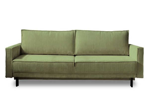 Charlie - Canapé convertible 3 places velours blanc