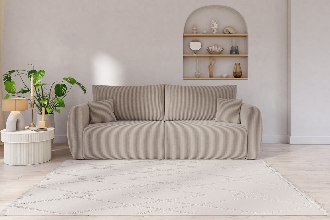 Produit similaire: Canapé Refa convertible 3 places velours côtelé beige