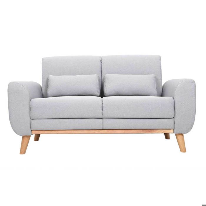 Produit similaire: Canapé scandinave 2 places en tissu gris clair et bois clair EKTOR