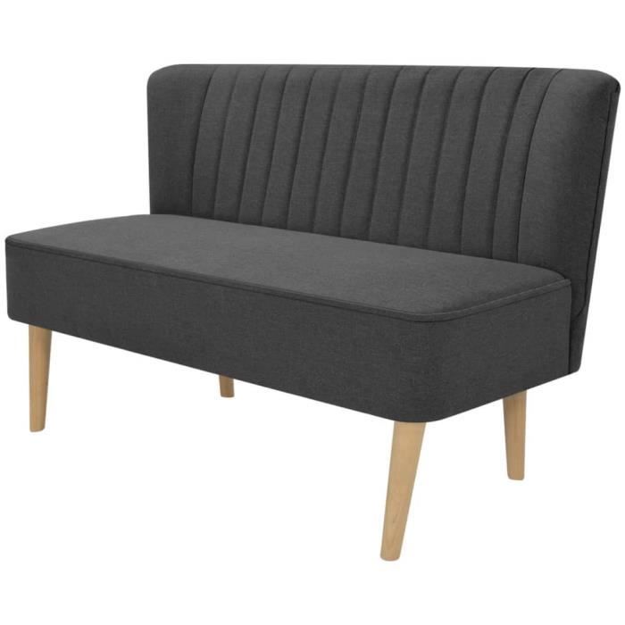 Produit similaire: Canapé salon séjour | Canapé 117x55,5x77 cm Tissu Gris foncé 117x55,5x77 cm