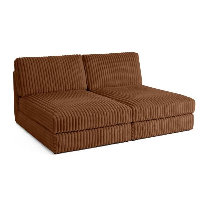 Produit similaire: Jasper - canapé modulable 3 places - en velours côtelé grosses côtes - Rouille