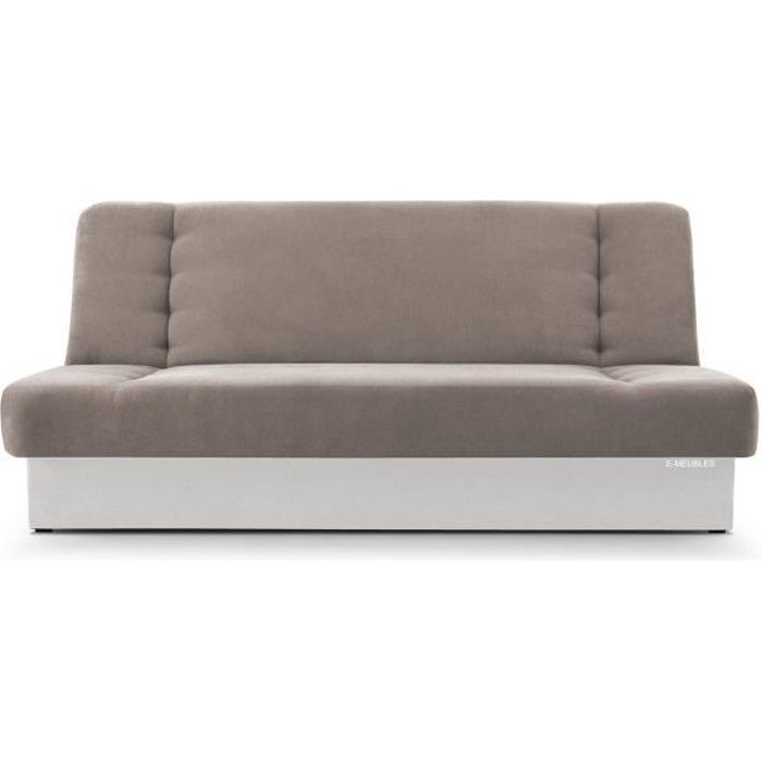 Produit similaire: Canapé en lit Convertible avec Coffre de Rangement 3 Places Relax - clic clac, Banquette BZ en Tissu Cyprus Beige/Blanc Simili Cuir