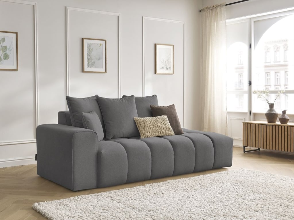 Produit similaire: Canapé droit fixe MONT-BLANC tissu chiné gris foncé accoudoir gauche BOBOCHIC 4 places