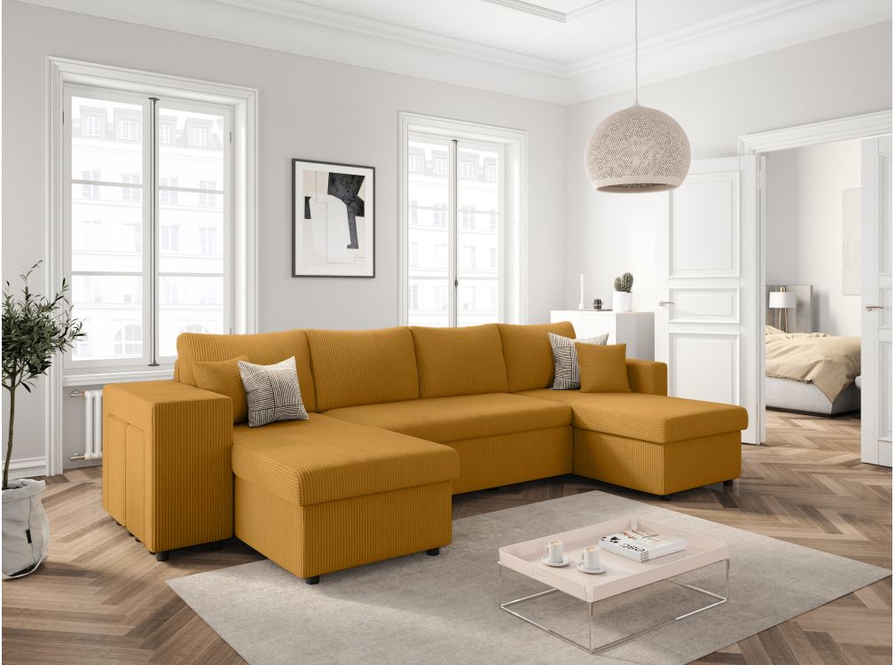 Produit similaire: Oslo - Canapé convertible velours côtelé Jaune