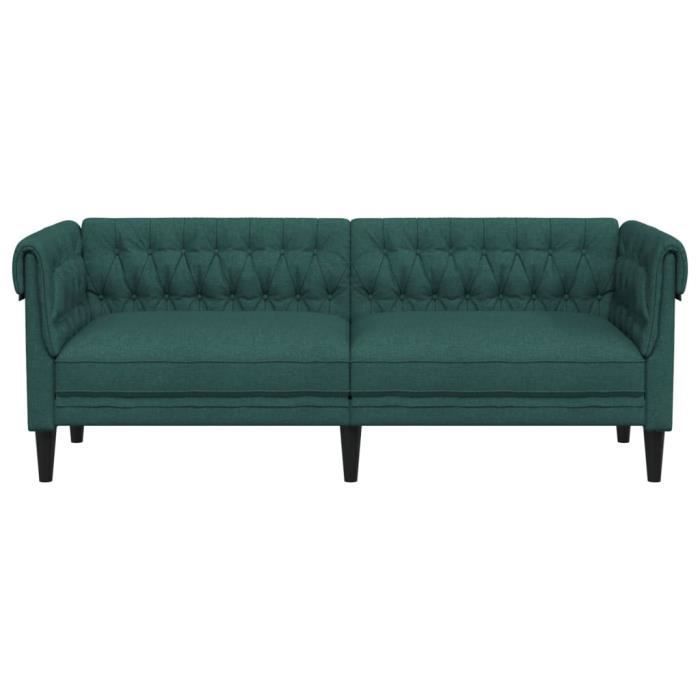 Produit similaire: Canapé Chesterfield - MOTHINESSTO - 3 places - Vert foncé - Tissu - Style classique