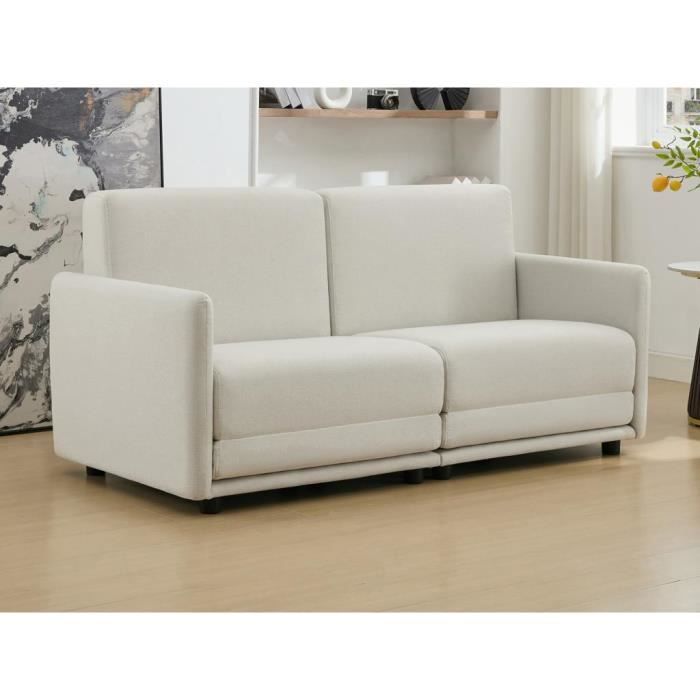 Produit similaire: Canapé 3 places convertible en tissu beige BORSILA