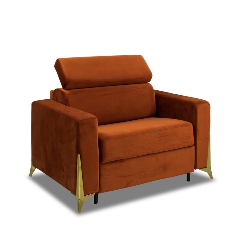 Produit similaire: Fauteuil express ODACIO convertible 70cm têtières réglables matelas épaisseur 16cm pieds dorés