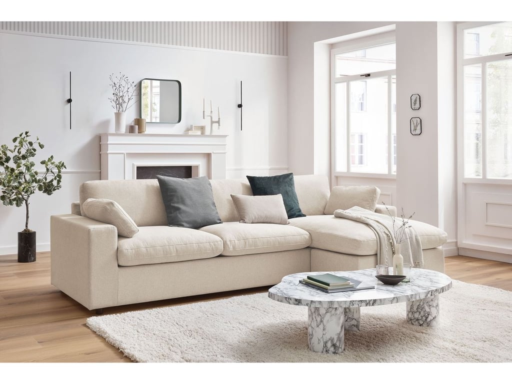 Produit similaire: Canapé d'angle fixe réversible BELAIR beige BOBOCHIC 4 places