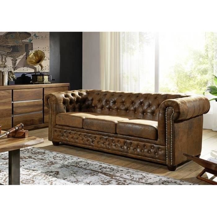 Produit similaire: Canapé Oxford - Chesterfield 3 places Brun Café