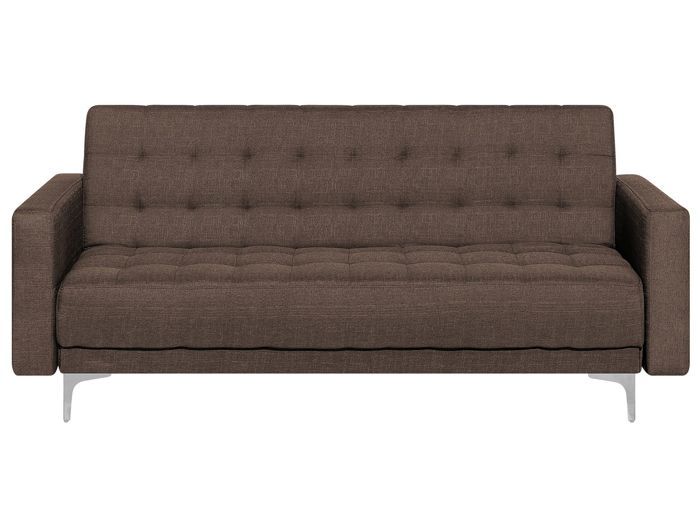 Produit similaire: Canapé convertible 3 places en tissu marron foncé ABERDEEN