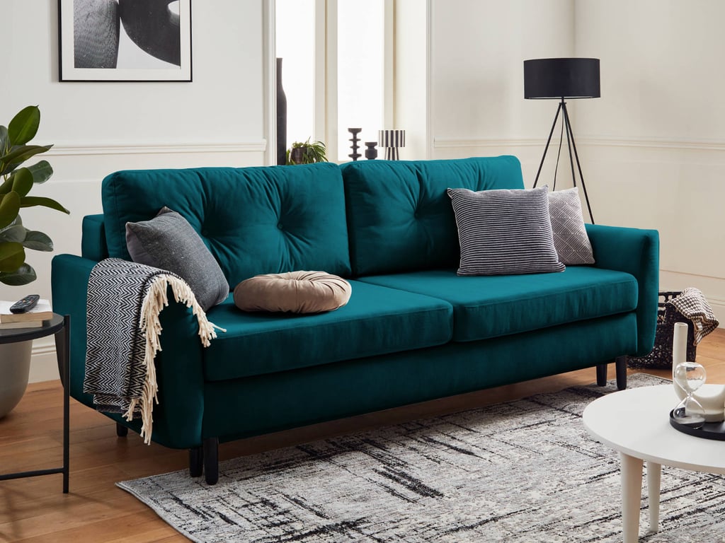 Produit similaire: nils - Canapé convertible velours Bleu