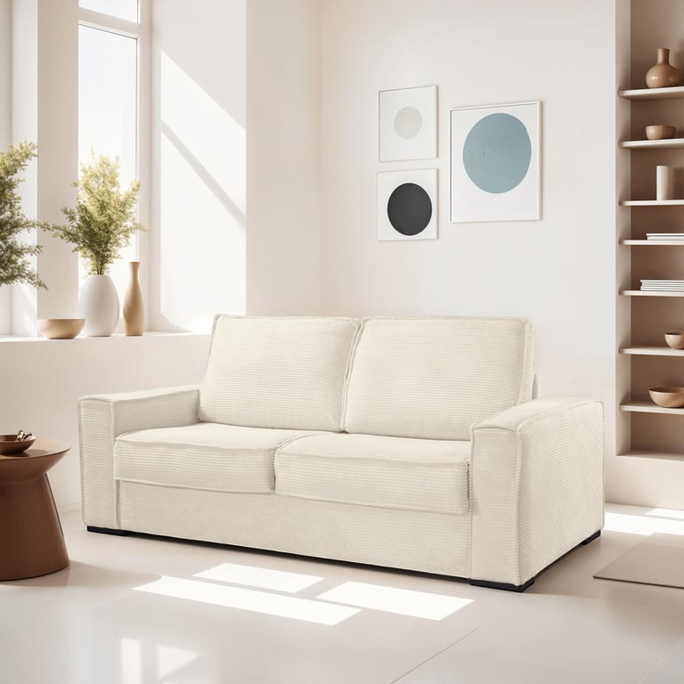 Produit similaire: mattia - Canapé convertible velours côtelé Beige