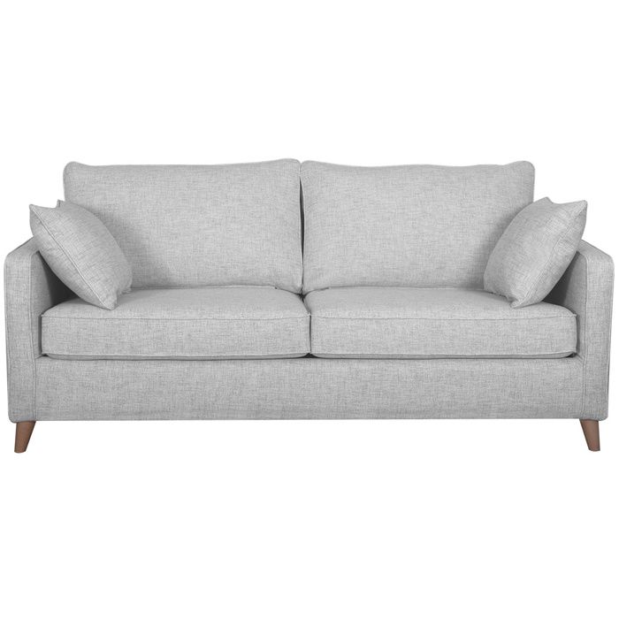 Produit similaire: Canapé convertible scandinave 3 places en tissu gris clair et bois clair avec matelas 10 cm PAPEL