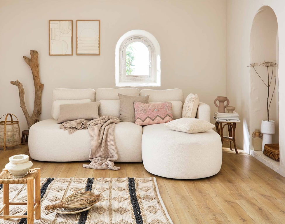 Produit similaire: mahina - Canapé bouclette Beige