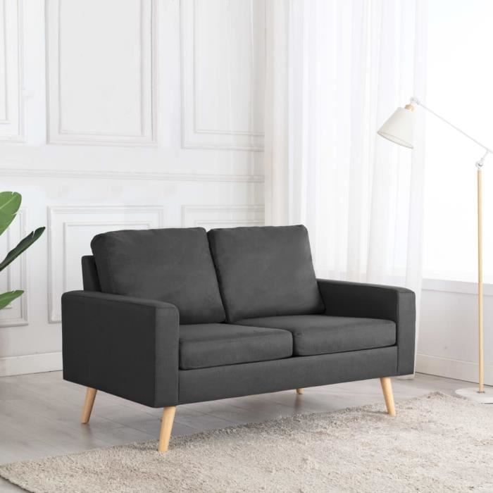 Produit similaire: Canapé à 2 Places Sofa de Salon Gris foncé Tissu☆☆8341