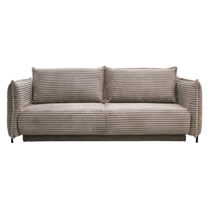 Produit similaire: MONICA - Canapé 3 places convertible avec coffre velours gros côtelé taupe