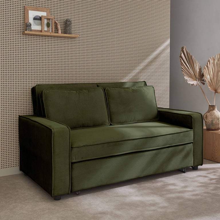 Produit similaire: chill - Canapé convertible velours côtelé Vert