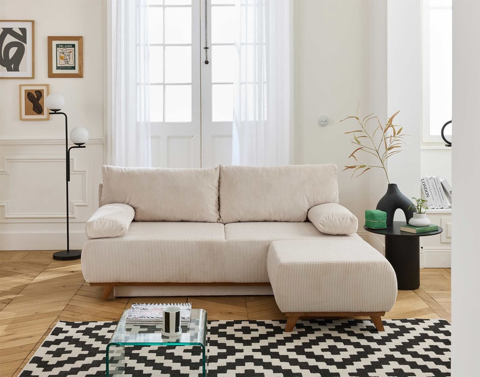 Produit similaire: cristal - Canapé convertible Beige