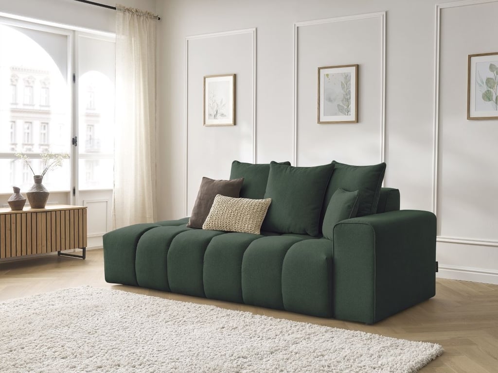 Produit similaire: Canapé droit fixe MONT-BLANC tissu chiné vert accoudoir droit BOBOCHIC 4 places