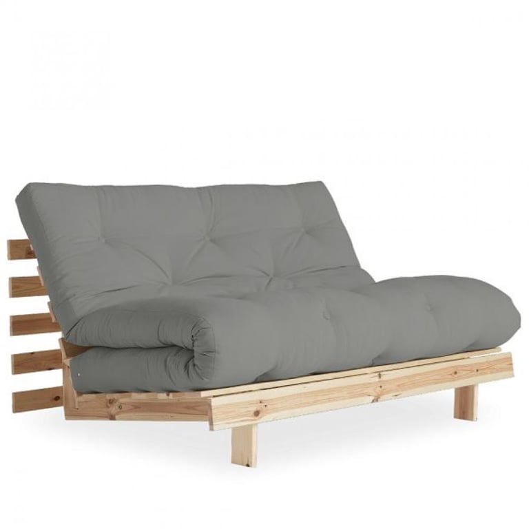 Produit similaire: Canapé convertible futon ROOTS pin naturel coloris gray couchage 140*200 cm.