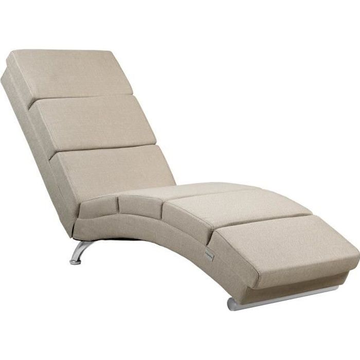 Produit similaire: Méridienne London Chaise de relaxation Chaise longue d’intérieur design Fauteuil relax salon Couleur sable