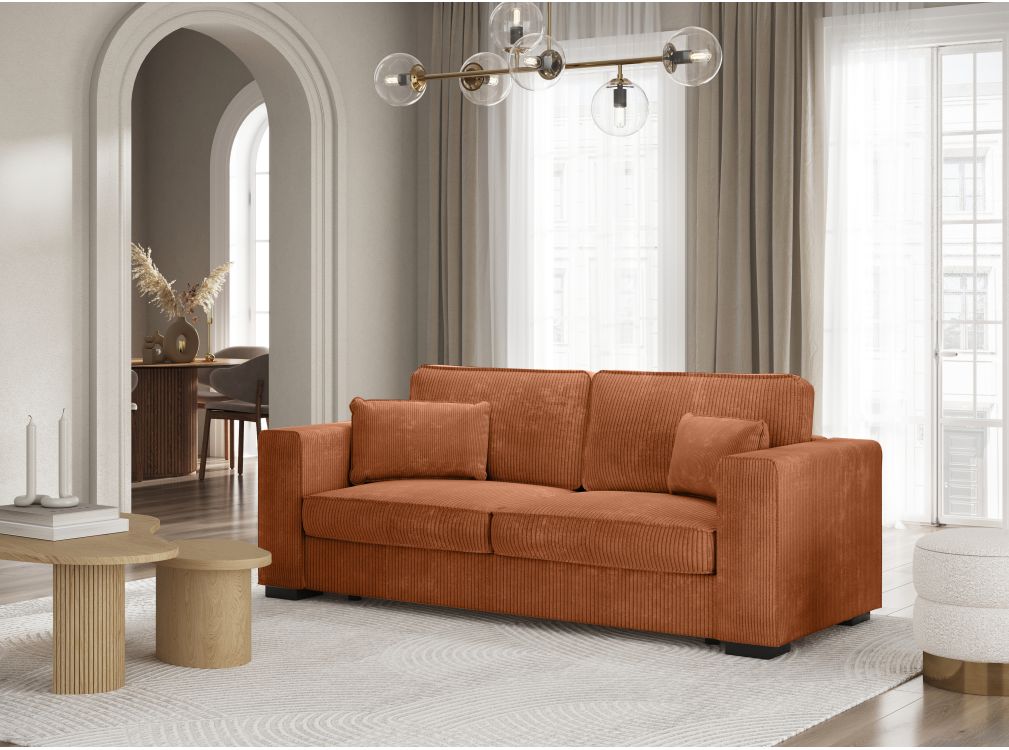 Produit similaire: Canapé droit fixe 3 places BELAMI en velours côtelé