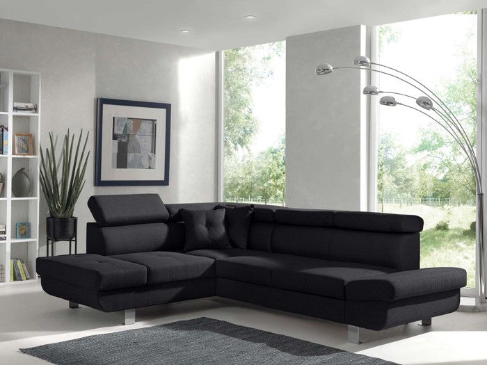 Produit similaire: Lisbona - Canapé d'angle gauche convertible - 5 places - avec têtières