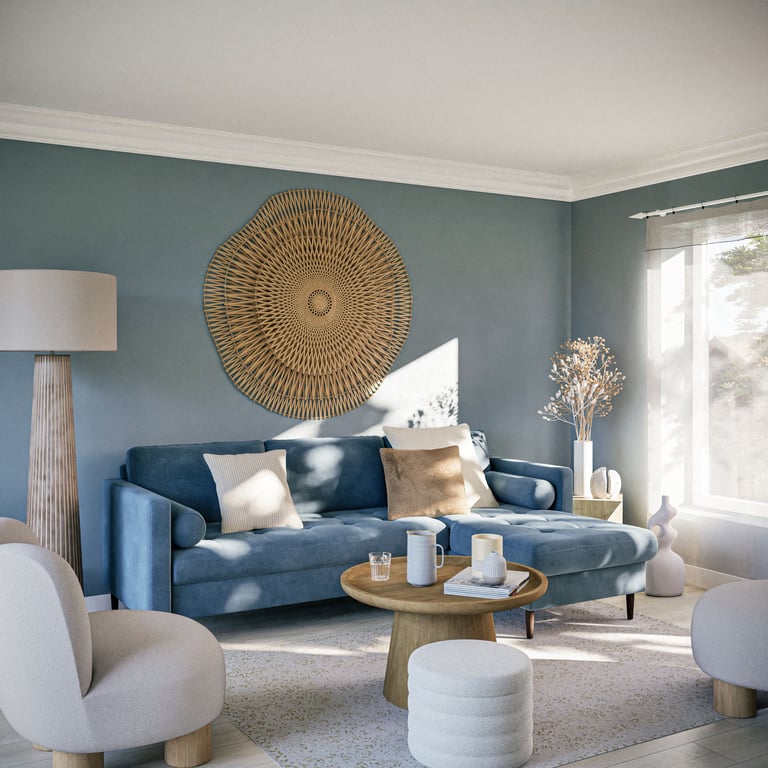 Produit similaire: OLIVIA - Canapé convertible angle 4 places - Tissu velours  bleu