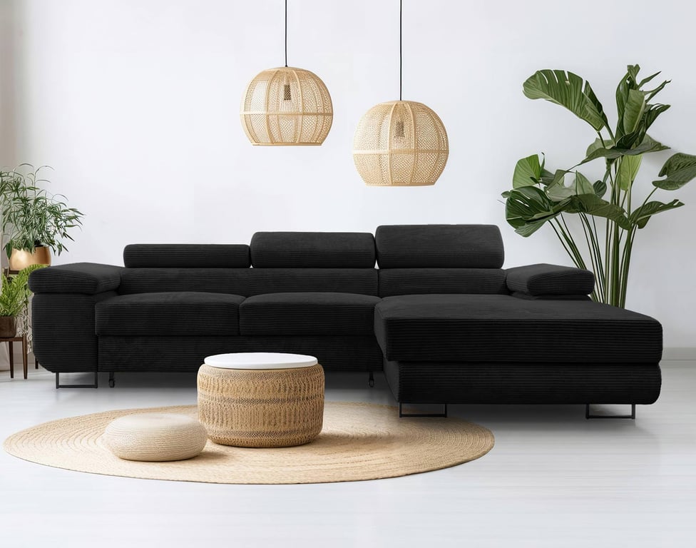 Produit similaire: pablo - Canapé velours côtelé Noir