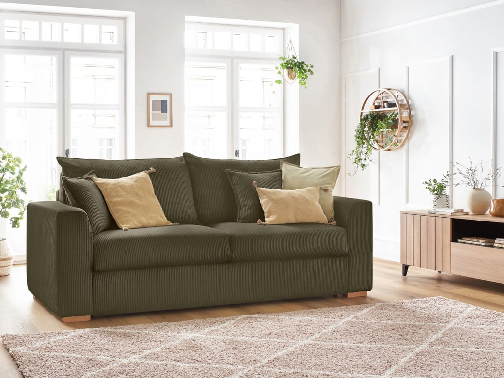 Produit similaire: Canapé droit convertible ouverture express AUGUSTIN velours côtelé vert clair 140x200 BOBOCHIC 3 places