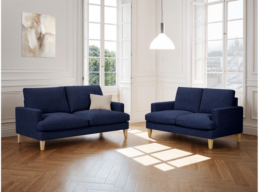 Produit similaire: Ensemble canapés droits 3 + 2 places TALMA en tissu