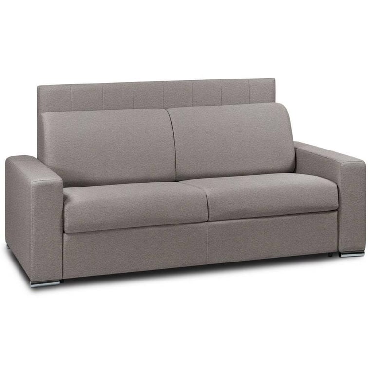 Produit similaire: Canapé lit LEVALLOIS express lattes 120cm matelas 16cm tête de lit intégrée cuir vachette taupe