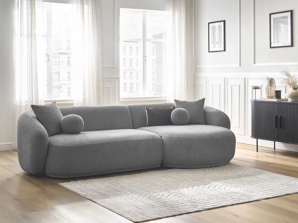 Produit similaire: Ashley canapé d'angle fixe 4 places gris clair angle droit