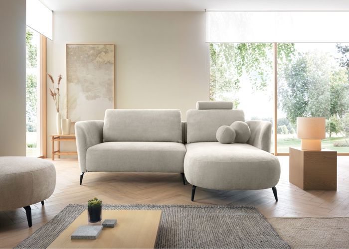 Produit similaire: Canapé d'angle réversible - KAVNI - chenille grège - côté droit