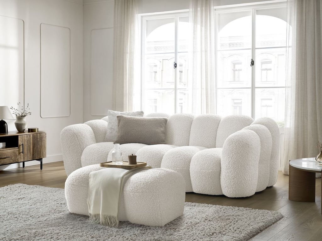 Produit similaire: Hippolyte canapé droit fixe 3 places blanc
