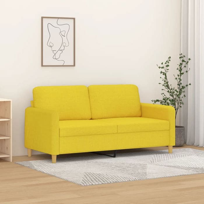 Produit similaire: Canapé à 2 places Jaune clair 140 cm Tissu 359483