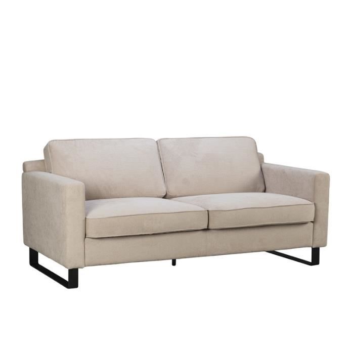 Produit similaire: Canapé 3 places tissu beige Panarea