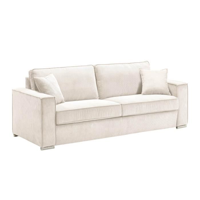 Produit similaire: Canapé fixe 3 Places - ALTOBUY - SORIAN - Velours Côtelé - 2 Coussins - Design Contemporain