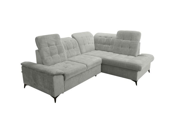 Robin Inspire NEO-L Canapé D'Angle Avec Fonction De Couchage Convertible En Forme De L - Droite - Gris - 268 x 210 x 90 cm