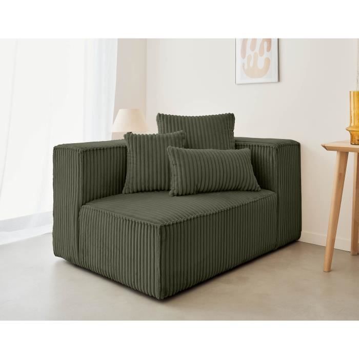 Produit similaire: Colombine - module d'assise droit - en velours côtelé grosses côtes