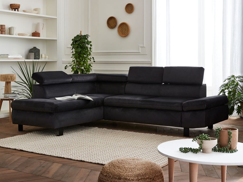 Produit similaire: Nairobi - Canapé d'angle gauche convertible 5 places Velours Gris