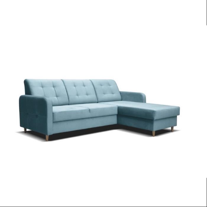 Produit similaire: Canapé d'angle en lit en tissu avec coffre 4-5 places - PICO - Bleu clair (Monolith 72, Droite)